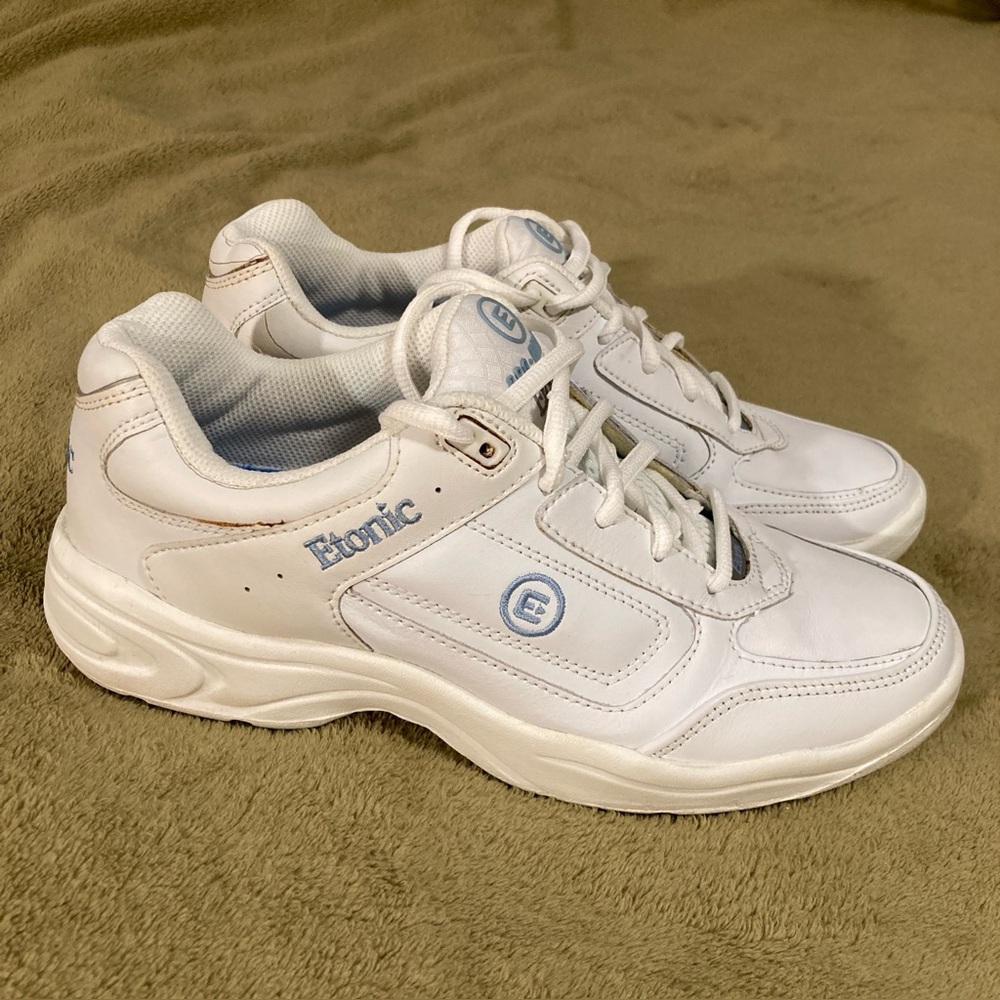 NIB Etonic Pro Health Walker Vintage 80s Sneaker White Blue Size 8D (wide)